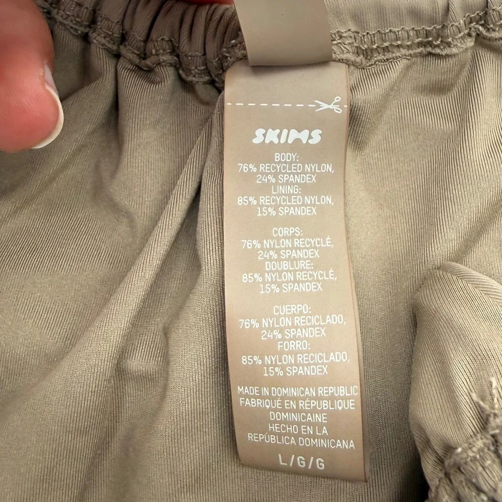 SKIMS Signature Swim String Bikini‎ Bottoms Beige Size Large L